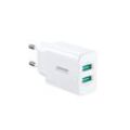 Wandladegerät JR-TCN04 2xUSB-A 10,5W 2,1A Netzladegerät - Weiß Schnelles Laden