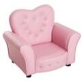 Kindersofa Kindersessel Prinzessin Minisofa Kinderzimmer Sofa herzförmig