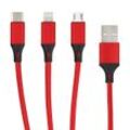 3in1 Essential Ladekabel TypC/8-PIN/Micro USB 1.2M