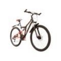 Blue 5.0 MTB Fully Fahrrad 170-185 cm 28 Zoll Mountainbike für Damen und Herren mit Beleuchtung