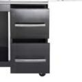 Schubladen-System re. f. Modular CHEF L -black- 2 Schubfächer je 36,5 x 28,5 x 48 cm