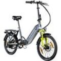 ZT20R Ebike Klapprad für Erwachsene 145 - 180 cm Pedelec für Damen und Herren 20 Zoll mit 6 Gängen E