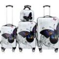 Deuba Butterfly Hartschalenkofferset Beautycase