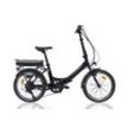 les Vacances, faltbares E-Bike, 6 Sp, 20 Zoll, Schwarz