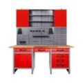 Werkstatt Set Harry 160 cm 1 Schrank rot