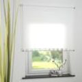 Seitenzugrollo Kettenzugrollo Volantrollo Rollo Eckig lichtdurchlässig 152 x 180 cm weiß für Fenster