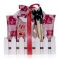 Badeset ROSE COLLECTION in Aufbewahrungsbox aus Holz