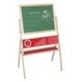 Tafel, Standtafel drehbar, Schreibtafel liniert, Maltafel magnetisch, Kindertafel Holz, natur