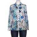 Peter Hahn Damen Bluse, blau, Gr. 46