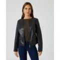 Bikerjacke in Leder-Optik