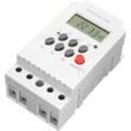 Ac 220 v 25 a Digitaler programmierbarer Timer, Din-Schiene, elektronischer Timer, Zeitschalter-Controller mit LCD-Display, Uhr - Shining House