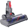 Bürste kompatibel mit Dyson V7 V8 V10 V11 V15, Turbo-Bürstenkopf mit Direktantrieb und 4 LED-Leuchten für Hartböden und Hartholzböden