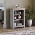 Arlington 3 Tier Bookcase Shelving Storage Unit, Grey