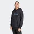 Kapuzensweatshirt ADIDAS TERREX "MT L LOGO HD" Gr. L, schwarz, Herren, Obermaterial: 70% Baumwolle, 30% Polyester, Sweatshirts