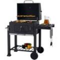 Holzkohlegrill TEPRO "Grillwagen Toronto Click", grau (anthrazit), B:115cm H:107cm T:67cm, Grills, BxTxH: 115x67x107 cm