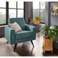 Sessel EXXPO - SOFA FASHION "Samso, Loungesessel mit tollem Sitzkomfort", braun (pine), B:82cm H:87cm T:49cm, Sessel, Einzelsessel Lounge-Sessel, Komfortsitzhöhe 49cm