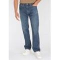 Straight-Jeans LEVI'S "505", Herren, Gr. 32, Länge 30, blau (sunset down), Denim/Jeans, Obermaterial: 99% Baumwolle, 1% Elasthan, casual, normal lang, Jeans, REGULAR