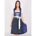 Dirndl JCC "31023115", Damen, Gr. 36, Normalgrößen, blau (navy), Obermaterial: 100% Baumwolle ; Futter: 100% Baumwolle ; Schürze: 100% Polyester; Acc.: 100% Metal, Kleider