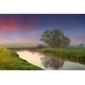 Fototapete PAPERMOON "Fluss in Landschaft", bunt, B:4,50m L:2,80m, Vlies, Tapeten