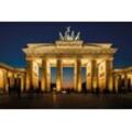 Fototapete PAPERMOON "Brandenburg Gate", bunt (mehrfarbig), B:5m L:2,8m, Vlies, Tapeten