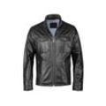 Bugatti Lederjacke Herren, schwarz