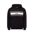 ellesse He Kapuzenpullover Herren Baumwolle gestreift, schwarz