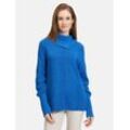 Betty Barclay Grobstrick-Pullover Damen Baumwolle, blau