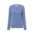 Marc O'Polo Strickpullover Damen Baumwolle, hellblau