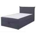 Boxspringbett - grau - H3 - 120x200 cm