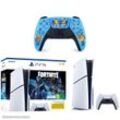 Sony Playstation 5 Slim Disc-Edition Fortnite Cobalt Star Bundle + Sony Playstation 5 DualSense Wireless-Controller Fort