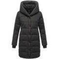 NAVAHOO Damen Winter Steppmantel Stepp Jacke Mantel Parka mit Kapuze Knutschilein