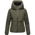 NAVAHOO Damen Winterjacke Recyceltes gefütterte Outdoor Jacke Kapuze & Stehkragen Liebesküken