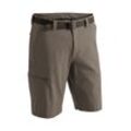 Funktionsshorts MAIER SPORTS "Huang" Gr. 34, Kurzgrößen, braun (schlamm), Herren, 90%Polyamid, 10% Elasthan, Hosen, Herren Shorts, kurze Outdoor-Hose, Bermudas mit 4 Taschen, Regular Fit