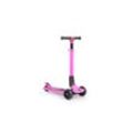 Byox Kinderroller Lamborghini 3 Räder klappbar PU-Räder ABEC-7 LED-Räder Bremse pink