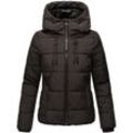 MARIKOO Damen Winter Jacke Übergangsjacke gesteppt Steppjacke warm mit Kapuze Shimoaa