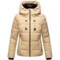 MARIKOO Damen Winter Jacke Übergangsjacke gesteppt Steppjacke warm mit Kapuze Shimoaa