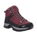 Wanderschuh CMP "RIGEL MID WMN TREKKING SHOES WP" Gr. 37, rot (bordeaux), Leder, Textil, Schuhe, wasserdicht