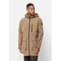 Parka JACK WOLFSKIN "NORDEN PORT PARKA M", Herren, Gr. XXL (58), beige (sand, storm), OBERSTOFF: 100% POLYAMID Futter: 100% POLYESTER, Jacken