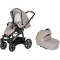 Kombi-Kinderwagen HARTAN "Racer GTS - Casual Collection", grau (hedgehog love), Baby, Polyester, Baumwolle, Kinderwagen, mit Falttasche Trend; Made in Germany