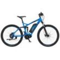 E-Bike FISCHER FAHRRAD "MONTIS EM 1862 557" Gr. 48, blau (blau matt), E-Bikes, 48cm, 27,5 Zoll (69,85cm), Pedelec, Elektrofahrrad für Damen u. Herren, MTB