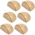 Shining House - 6er Set Türstopper - Selbstklebender Türstopper aus Holz für Böden und Parkett - Selbstklebender Türstopper - Türstopper (Buche)