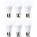 Set mit 6 LED-Lampen, Edison-Schraubsockel, E27, 12 w (entspricht 120 w), Kaltweiß, nicht dimmbare Intensität