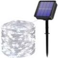 Beijiyi - Solar-Lichterkette für den Außenbereich, 22 m, 200 LEDs, Solar-Lichterkette, 8 Modi, wasserdicht, Kupferdraht, Dekoration, Lichterkette für