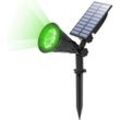 Beijiyi - Außen-Solarlampe, Solar-Flutlicht, kabellose, wasserdichte IP65-Gartenlampe für den Außenbereich mit Solarpanel, 180° verstellbarer