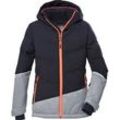 Skijacke KILLTEC "KSW 178 GRLS SKI QLTD JCKT", Kinder, Gr. 140, schwarz, 100% Polyester, sportlich, Jacken