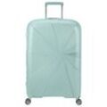 Hartschalen-Trolley AMERICAN TOURISTER "STARVIBE 77", Gr. B/H/T: 51cm x 77cm x 30cm 99 l, blau (metallic surf blau), Polypropylen, modisch, Koffer, Koffer Reisegepäck Koffer groß Reisekoffer TSA-Zahlenschloss