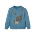 Tchibo Kinder-Sweater mit Dino-Applikation - Blau - Kinder - Gr.: 98/104