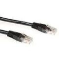 ACT RJ45 (8P8C) Male U/UTP CAT6 Patchkabel IB8900 Schwarz 0.5 m