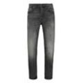 Regular-fit-Jeans BOSS ORANGE "Re.Maine Selvedge BO" Gr. 30, Länge 32, grau (dunkelgrau021), Herren, Obermaterial: 99% Baumwolle, 1% Elasthan, unifarben, Jeans