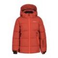 Skijacke ICEPEAK "LOUIN JR", Kinder, Gr. 140, gebrannt orange, Obermaterial: 100% Polyester, sportlich, hüftlang, Jacken, mit Öffnung für Kopfhörerkabel an der Innentasche